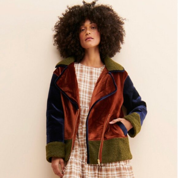 Hutch Eve Velvet Moto Jacket - L - Picture 1 of 8